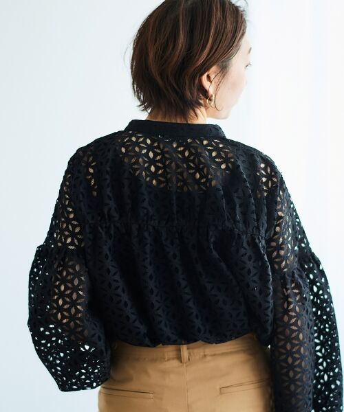 ブラウス シャツ TORRAZZO DONNA 別注レースブラウス レディース Torrazzo Donna ブラウス シャツ カットワークレースブラウス