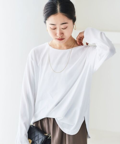le.coeur blanc / ルクールブラン カットソー | ラウンドヘムカットソープルオーバー | 詳細3