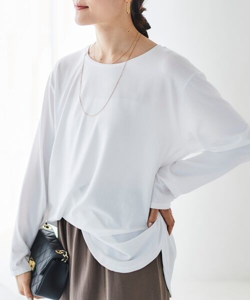 le.coeur blanc / ルクールブラン カットソー | ラウンドヘムカットソープルオーバー | 詳細4