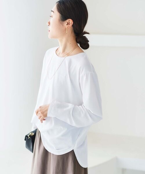 le.coeur blanc / ルクールブラン カットソー | ラウンドヘムカットソープルオーバー | 詳細8