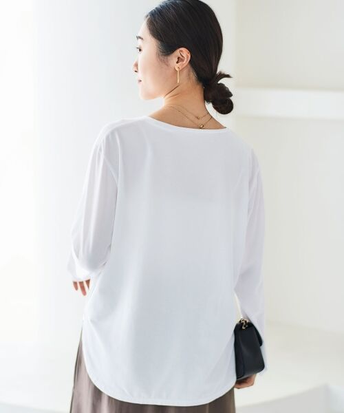 le.coeur blanc / ルクールブラン カットソー | ラウンドヘムカットソープルオーバー | 詳細9