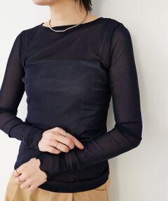 le.coeur blanc / ルクールブラン カットソー | 薄手で着心地抜群！新色登場★シアークルーネックプルオーバー