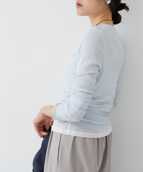 le.coeur blanc / ルクールブラン カットソー | 薄手で着心地抜群！新色登場★シアークルーネックプルオーバー | 詳細10