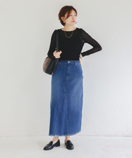 le.coeur blanc / ルクールブラン カットソー | 薄手で着心地抜群！新色登場★シアークルーネックプルオーバー | 詳細27