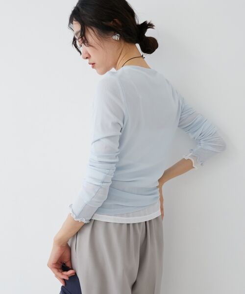 le.coeur blanc / ルクールブラン カットソー | 薄手で着心地抜群！新色登場★シアークルーネックプルオーバー | 詳細9