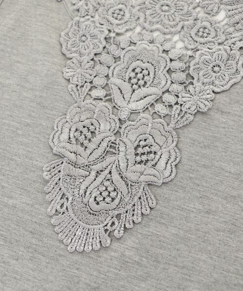 le.coeur blanc / ルクールブラン タンクトップ | バックモチーフレースタンク | 詳細13