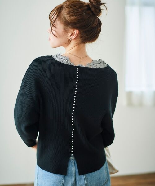 le.coeur blanc / ルクールブラン タンクトップ | バックモチーフレースタンク | 詳細3