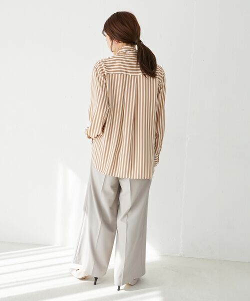 le.coeur blanc / ルクールブラン シャツ・ブラウス | ストライプボウタイブラウス | 詳細8