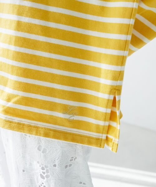 le.coeur blanc / ルクールブラン Tシャツ | 《手洗い可能》バスクボーダーロンT | 詳細10