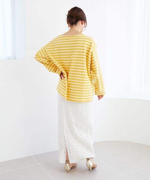 le.coeur blanc / ルクールブラン Tシャツ | 《手洗い可能》バスクボーダーロンT | 詳細18