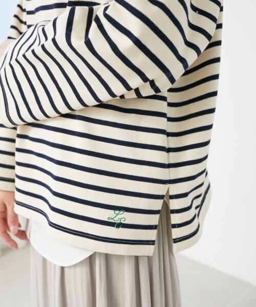 le.coeur blanc / ルクールブラン Tシャツ | 《手洗い可能》バスクボーダーロンT | 詳細24