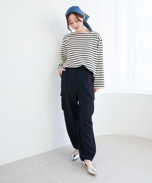 le.coeur blanc / ルクールブラン Tシャツ | 《手洗い可能》バスクボーダーロンT | 詳細28