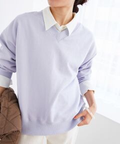 le.coeur blanc / ルクールブラン スウェット | 《手洗い可能》2WAYカラースウェット