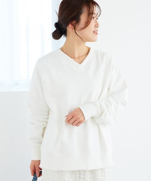 le. coeur blanc/ルクールブラン 《手洗い可能》2WAYカラースウェット オフ 38 le. coeur blanc/ルクールブラン 《手洗い可能》2WAYカラースウェット オフ 38