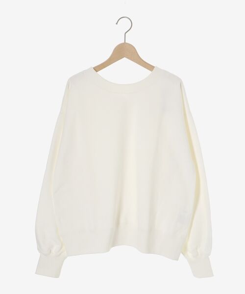 le.coeur blanc / ルクールブラン スウェット | 《手洗い可能》2WAYカラースウェット | 詳細1
