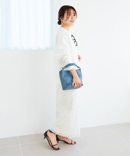 le.coeur blanc / ルクールブラン スウェット | 《手洗い可能》2WAYカラースウェット | 詳細13