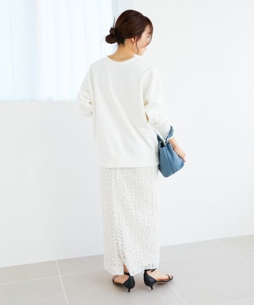 le.coeur blanc / ルクールブラン スウェット | 《手洗い可能》2WAYカラースウェット | 詳細14