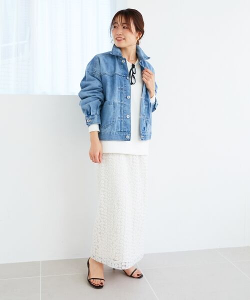 le.coeur blanc / ルクールブラン スウェット | 《手洗い可能》2WAYカラースウェット | 詳細16