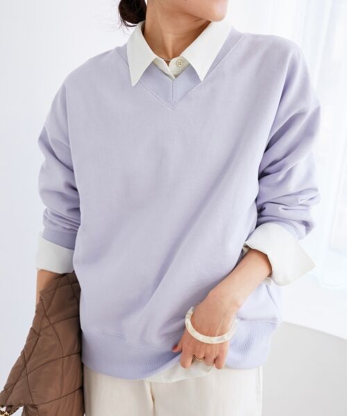 le.coeur blanc / ルクールブラン スウェット | 《手洗い可能》2WAYカラースウェット | 詳細19