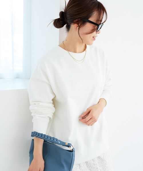 le.coeur blanc / ルクールブラン スウェット | 《手洗い可能》2WAYカラースウェット | 詳細2