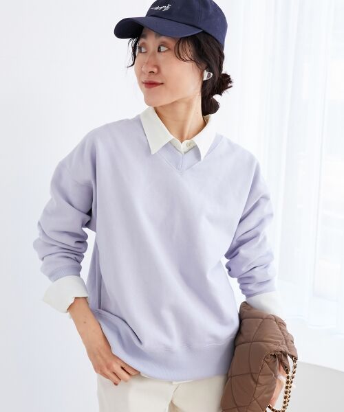 le.coeur blanc / ルクールブラン スウェット | 《手洗い可能》2WAYカラースウェット | 詳細20