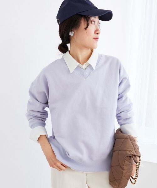 le.coeur blanc / ルクールブラン スウェット | 《手洗い可能》2WAYカラースウェット | 詳細21