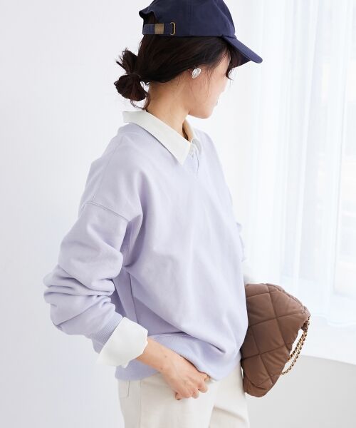 le.coeur blanc / ルクールブラン スウェット | 《手洗い可能》2WAYカラースウェット | 詳細22