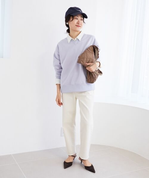 le.coeur blanc / ルクールブラン スウェット | 《手洗い可能》2WAYカラースウェット | 詳細25