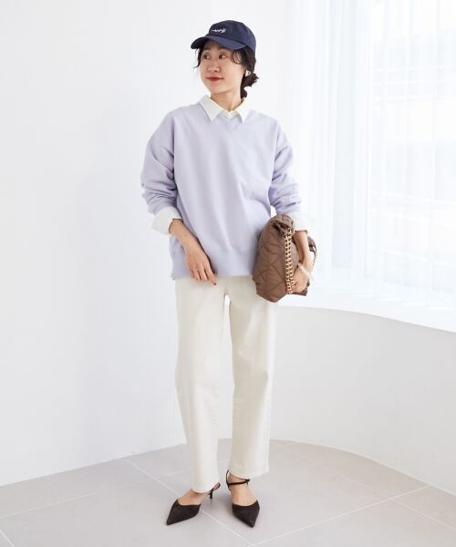 le.coeur blanc / ルクールブラン スウェット | 《手洗い可能》2WAYカラースウェット | 詳細26