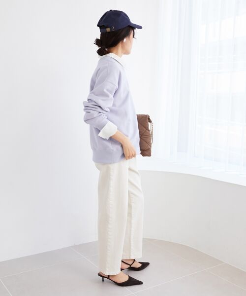 le.coeur blanc / ルクールブラン スウェット | 《手洗い可能》2WAYカラースウェット | 詳細27