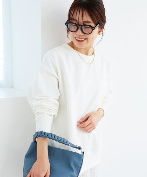 le.coeur blanc / ルクールブラン スウェット | 《手洗い可能》2WAYカラースウェット | 詳細3