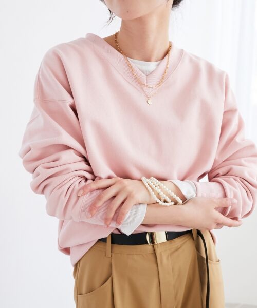 le.coeur blanc / ルクールブラン スウェット | 《手洗い可能》2WAYカラースウェット | 詳細30