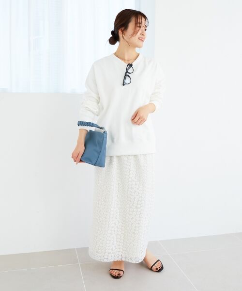 le.coeur blanc / ルクールブラン スウェット | 《手洗い可能》2WAYカラースウェット | 詳細7