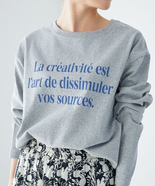 le.coeur blanc / ルクールブラン Tシャツ | メッセージロゴロングTシャツ | 詳細12