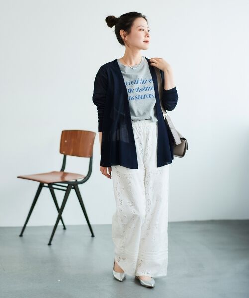 le.coeur blanc / ルクールブラン Tシャツ | メッセージロゴロングTシャツ | 詳細16