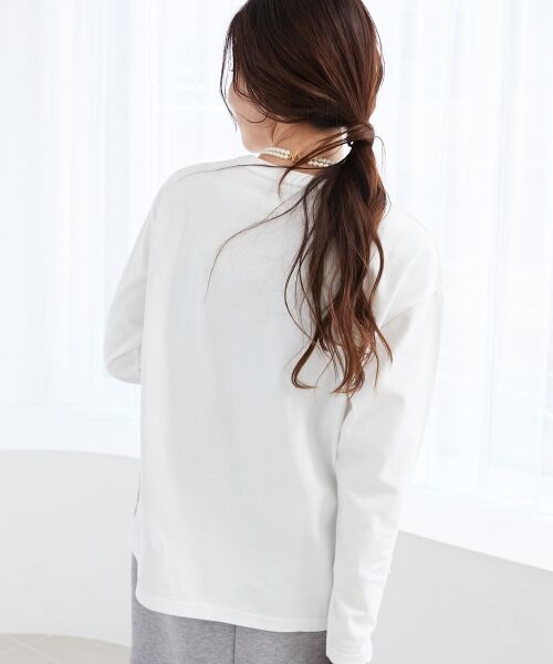 le.coeur blanc / ルクールブラン Tシャツ | メッセージロゴロングTシャツ | 詳細26
