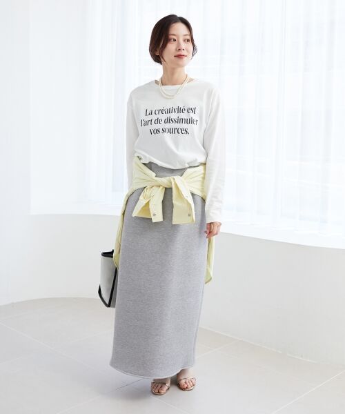 le.coeur blanc / ルクールブラン Tシャツ | メッセージロゴロングTシャツ | 詳細27