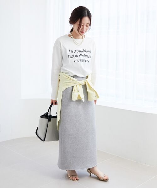 le.coeur blanc / ルクールブラン Tシャツ | メッセージロゴロングTシャツ | 詳細28