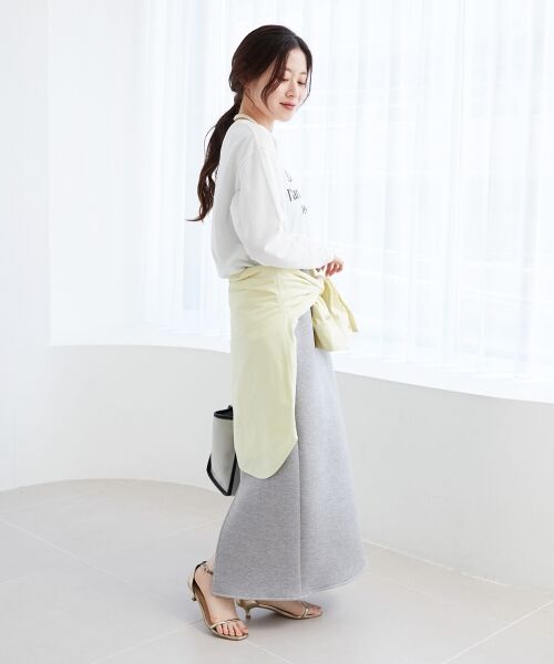 le.coeur blanc / ルクールブラン Tシャツ | メッセージロゴロングTシャツ | 詳細29