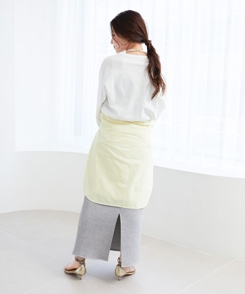 le.coeur blanc / ルクールブラン Tシャツ | メッセージロゴロングTシャツ | 詳細30