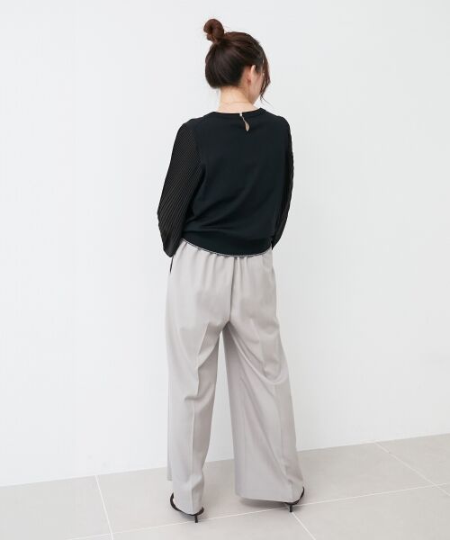 le.coeur blanc / ルクールブラン ニット・セーター | 《手洗い可能》シフォンプリーツ袖ニット | 詳細11