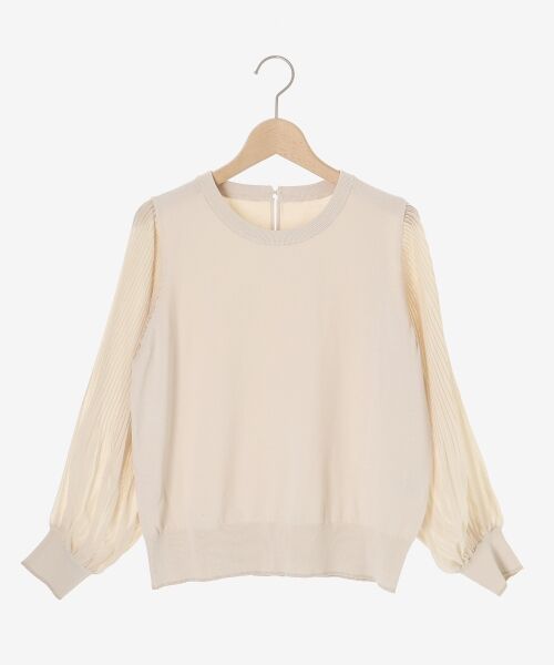 le.coeur blanc / ルクールブラン ニット・セーター | 《手洗い可能》シフォンプリーツ袖ニット | 詳細12