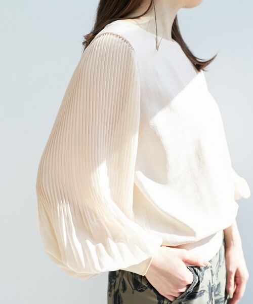 le.coeur blanc / ルクールブラン ニット・セーター | 《手洗い可能》シフォンプリーツ袖ニット | 詳細18