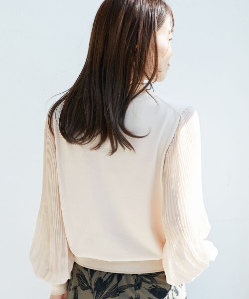 le.coeur blanc / ルクールブラン ニット・セーター | 《手洗い可能》シフォンプリーツ袖ニット | 詳細20
