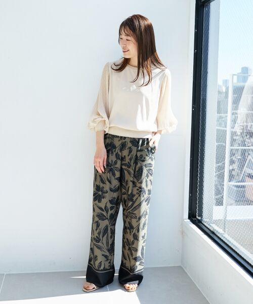 le.coeur blanc / ルクールブラン ニット・セーター | 《手洗い可能》シフォンプリーツ袖ニット | 詳細21