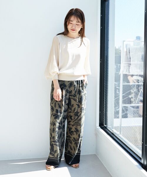 le.coeur blanc / ルクールブラン ニット・セーター | 《手洗い可能》シフォンプリーツ袖ニット | 詳細22