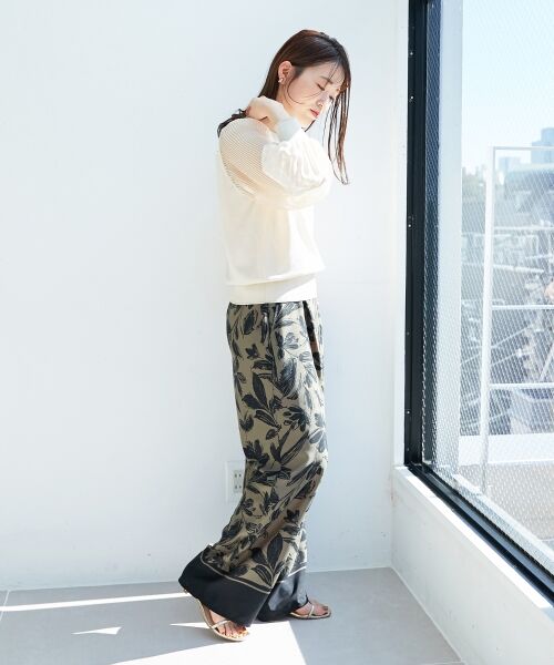 le.coeur blanc / ルクールブラン ニット・セーター | 《手洗い可能》シフォンプリーツ袖ニット | 詳細23