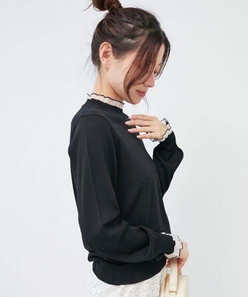 le.coeur blanc / ルクールブラン ニット・セーター | シアーフリルニットプルオーバー | 詳細14