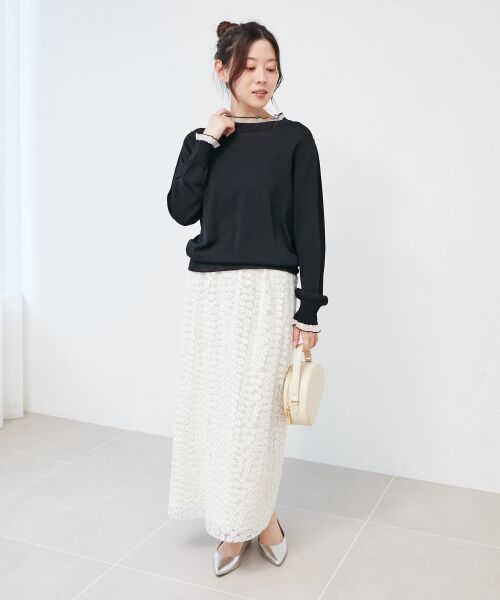 le.coeur blanc / ルクールブラン ニット・セーター | シアーフリルニットプルオーバー | 詳細16