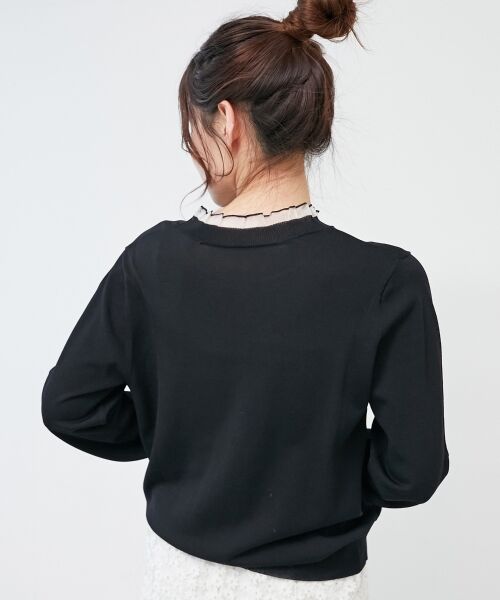 le.coeur blanc / ルクールブラン ニット・セーター | シアーフリルニットプルオーバー | 詳細17